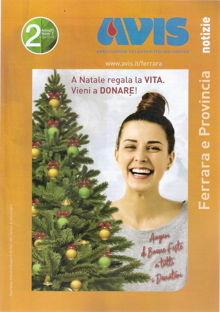 Notizie Natale.E Uscito Avis Notizie Natale 2018 Avis Provinciale Ferrara
